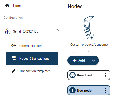 Add Node or Broadcast Node