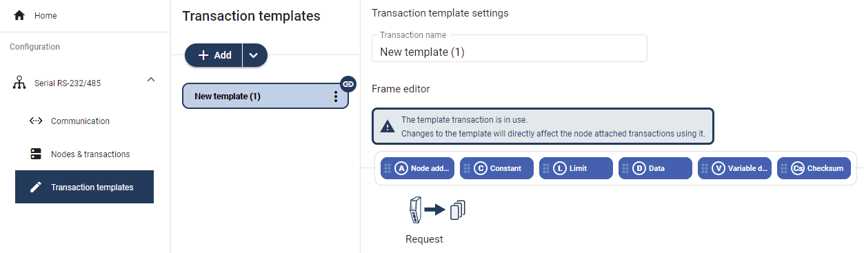 Add new empty template